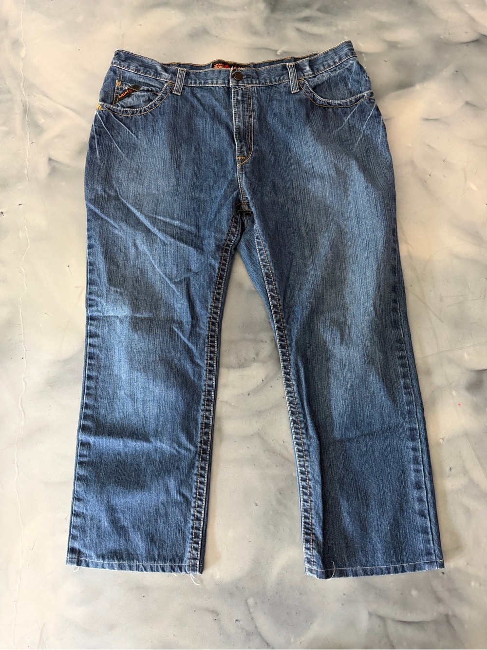 Ariat FR M4 Low Rise Boot Cut Flame Resistant Workwear Denim Jeans Men 42x28*